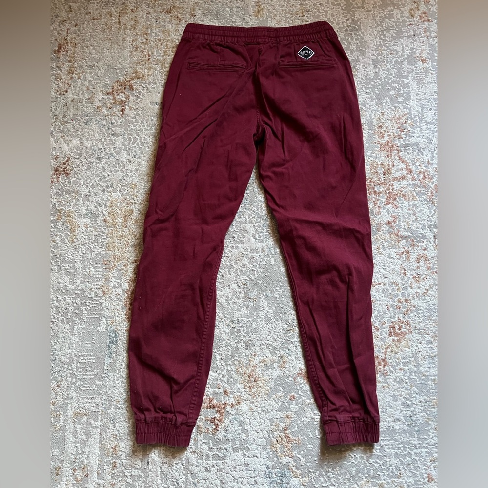 Fairplay All Is Fair Men's Burgundy Jogger Pants